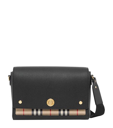 burberry 39346081|Burberry Leather & Vintage Check Note Crossbody .